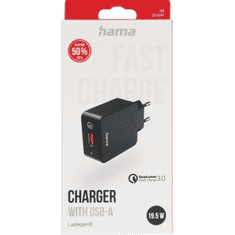 Hama hitri polnilec USB QC 3.0, 19,5 W