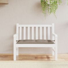 Vidaxl Blazina za vrtno klop taupe 100x50x7 cm oxford tkanina