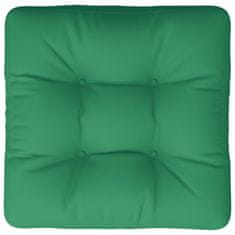 Vidaxl Blazina za kavč iz palet zelena 60x60x12 cm