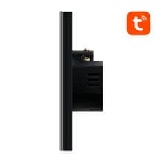 Avatto Stikalo na dotik WiFi Avatto TS02-EU-B3 Triple TUYA (črno)
