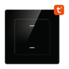 slomart wifi stikalo na dotik avatto n-ts10-b2 double tuya (črno)