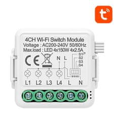 Avatto Avatto N-WSM01-4 TUYA Wi-Fi stikalo za pametne škatle