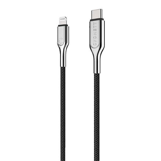 Cygnett kabel USB-c do lightning cygnett armoured 12w 1m (czarny)