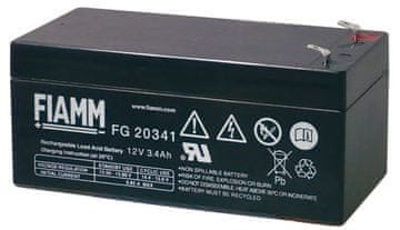 Fiamm FG20341 svinčen akumulator FG20341 • 12V 3,4Ah • AGM|VRLA • DXŠXV: 134x65x60 | Faston 4.8