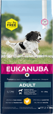 Eukanuba Adult Medium Breed suha pasja hrana, 15+3 kg