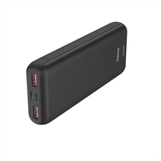 Hama PD20-HD powerbank, 20000 mAh, 3 izhodi: 1x USB-C, 2x USB-A, PD, Qualcomm, max. 18 W/3 A