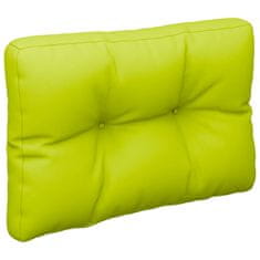Vidaxl Blazina za kavč iz palet svetlo zelena 50x40x12 cm