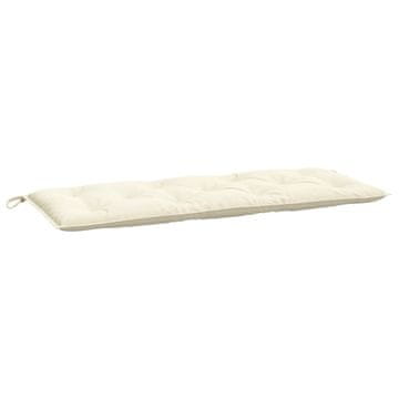 Vidaxl Blazina za vrtno klop krem 120x50x7 cm oxford tkanina
