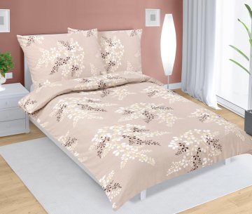 Flanelno posteljno perilo - 140x200, 70x90 cm - Lupinek