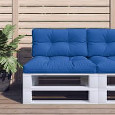 Vidaxl Blazina za kavč iz palet kraljevsko modra 80x40x12 cm