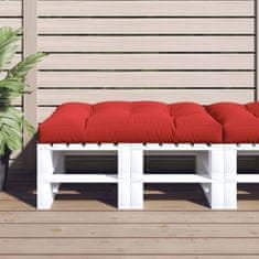 Vidaxl Blazina za kavč iz palet rdeča 120x80x12