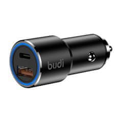 Budi avtomobilski polnilec budi, usb + usb-c, 36 W (črn)