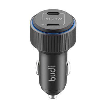 Budi avto polnilec, budi 2xusb-c 60w