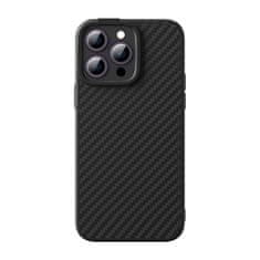 slomart magnetni ovitek baseus iz serije sintetičnih vlaken za iphone 14 pro (črn) + kaljeno steklo + komplet za čiščenje