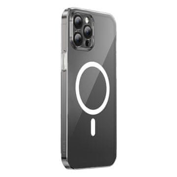 BASEUS Magnetic Crystal Clear zaščitni ovitek za iPhone 12 Pro (prozoren) + kaljeno steklo + komplet za čiščenje