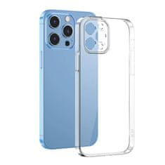 slomart prozorno zaščitno ohišje baseus crystal za iphone 13 pro + kaljeno steklo + komplet za čiščenje