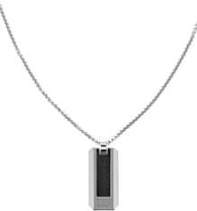 Tommy Hilfiger Elegantna jeklena ogrlica z vojaško oznako 2790354