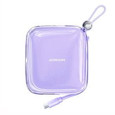 Joyroom Powerbank JR-L002 Jelly 10000mAh, USB C, 22,5W (vijolična)