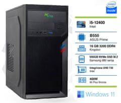 PCplus e-machine namizni računalnik, i5-12400, 16GB, 500GB, W11P (144802)