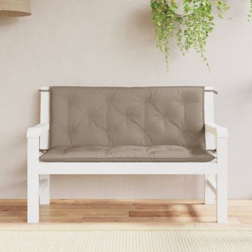 Vidaxl vidaXL Blazine za vrtno klop, komplet 2 kosov, taupe, blago oxford