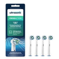 Ultrasonic Nastavki CrossAction za Oral-B, 4 kosi, glava ščetke