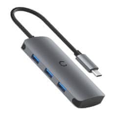 Cygnett Vozlišče 6v1 USB-C do 3x USB, USB-C, kartica SD, kartica Micro SD Cygnett SlimMate 100W (siva)