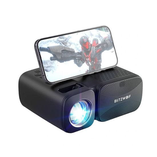 Blitzwolf BlitzWolf LED projektor/projektor BW-V3 Mini, Wi-Fi + Bluetooth (črn)