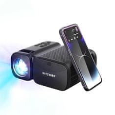 Blitzwolf BlitzWolf LED projektor/projektor BW-V3 Mini, Wi-Fi + Bluetooth (črn)