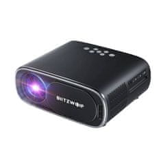 Blitzwolf BlitzWolf BW-V4 1080p LED projektor/projektor, Wi-Fi + Bluetooth (črn)