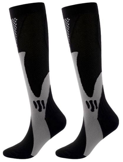 Merco Multipack 2ks Kompresijske nogavice Racer črne M