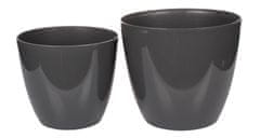 Plastkon Plastkon Multipack 6 kosov Ella Shine okrasni lonec antracit 21 cm