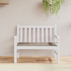 Vidaxl Blazina za vrtno klop taupe 120x50x4 cm oxford tkanina