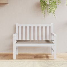 Vidaxl Blazina za vrtno klop taupe 100x50x4 cm oxford tkanina