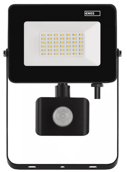 Emos ZS2332 LED reflektor SIMPO PIR 30W, črn, nevtralna bela