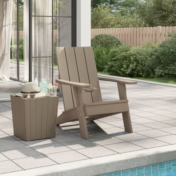 Vidaxl vidaXL Vrtni stol Adirondack svetlo rjav 75x88,5x89,5 cm