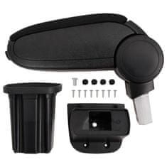 Vidaxl Naslon za roke za avto črn 12x32x(34-50) cm ABS