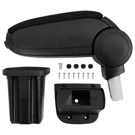 Vidaxl Naslon za roke za avto črn 12x32x(34-50) cm ABS