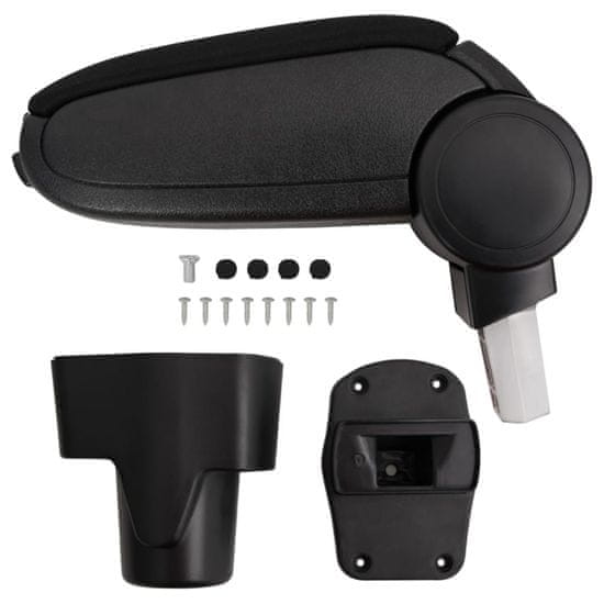 Vidaxl Naslon za roke za avto črn 13x34x(36,5-53) cm ABS