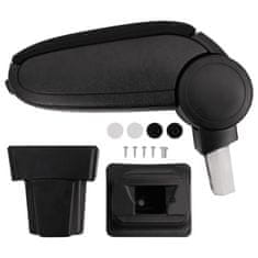 Vidaxl Naslon za roke za avto črn 11,5x32x(30-50) cm ABS