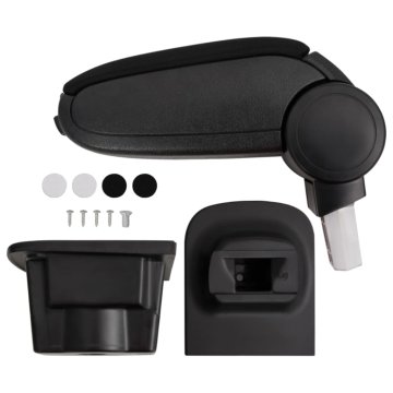 Vidaxl Naslon za roke za avto črn 16x35x(30-49) cm ABS