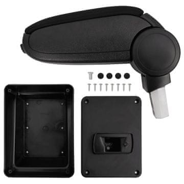 Vidaxl Naslon za roke za avto črn 17x40x(31-49) cm ABS