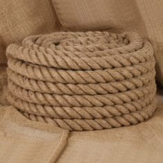 Vidaxl Vrv iz jute 5 m dolžina 50 mm debelina