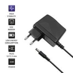 Qoltec Qoltec Premium vtični napajalnik 24W | 12V | 2A | 5,5*2,1