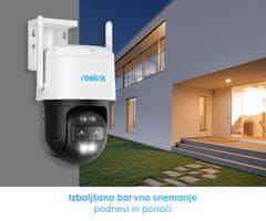 Reolink TrackMix WiFi Battery IP kamera, 2K, WiFi, nočno snemanje, LED