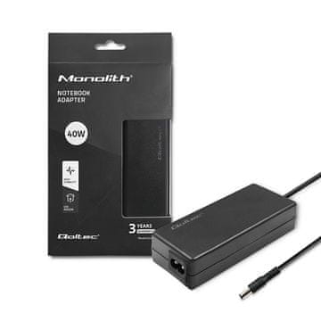 Napajalnik za prenosnik Qoltec 40W | 12V | 3,33A | 5,5*2,1 | + napajalni kabel