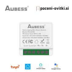 Aubess Pametno Dvojno Stikalo 10A - WiFi Modul