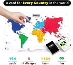 Pravi Junak igra s kartami The World Game - The Ultimate Geography Card Game angleška izdaja