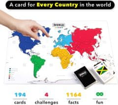 Pravi Junak igra s kartami The World Game - The Ultimate Geography Card Game angleška izdaja