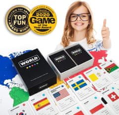 Pravi Junak igra s kartami The World Game - The Ultimate Geography Card Game angleška izdaja