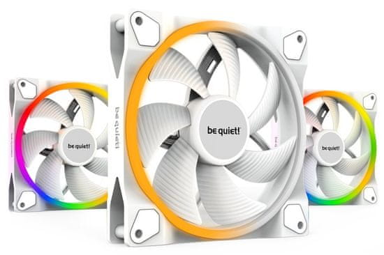 Be quiet! Bodite tiho! / ventilator Light Wings White / 140mm / PWM / 3-pack / white